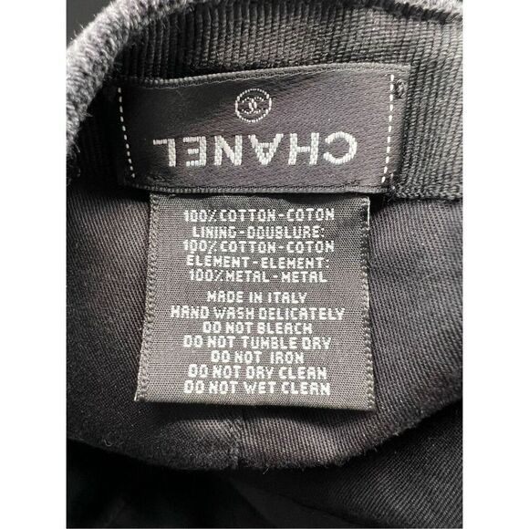 Chanel CC 22P dark denim logo all over cap main image 11